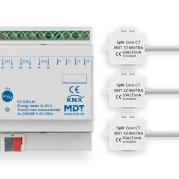 Energy Meter EZ with transformer measurement | 3 Folds 63 A / 4TE REG / 230/400 V AC