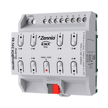 HeatingBOX 24V 8X | Heating actuator for up to 8 outputs 24 VAC/VDC