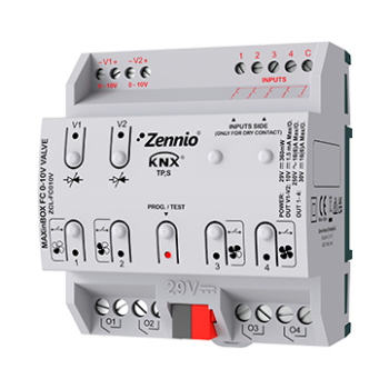 MAXinBOX FC 0-10V VALVE | Fan coil controller for 2/4-pipe units with 0-10 VDC valve control signal