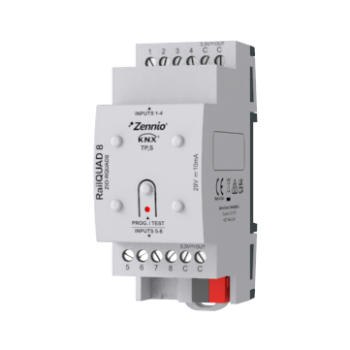 RailQUAD 8 | Input module with 8 analog-digital inputs for DIN rail