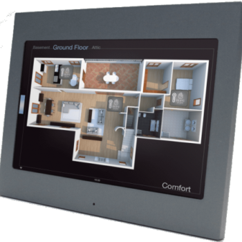 Envision 7 Retrofit Server | Touch Server 7" Retrofit with unlimited clients / Temperature, humidity and ambience luminosity sensors / IR Trans / Report till 20MB / Voice Control / IoT license / VAI2 (Access control 2 gates)