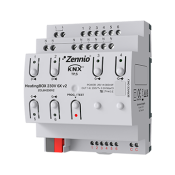 HeatingBOX 230V 6X v2 | Heating actuator for up to 6 outputs 230VAC and 6 inputs