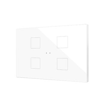Flat XL X4/X6/X8/X10 | Glass capacitive push button - ZVIFXLX4W