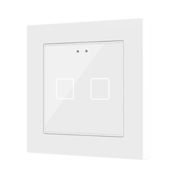 Flat 55 X1/X2/X4 v2 | Glass capacitive push button 55x55 (ZS55 frame not included) - ZVIF55X2V2W