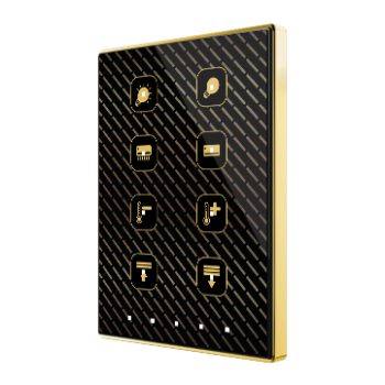 Capacitive push button Touch-MyDesign - 4/6/8 Buttons & Thermostat - ZVI-TMDP8-G
