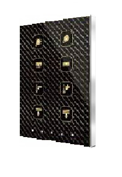 Capacitive push button Touch-MyDesign - 4/6/8 Buttons & Thermostat - ZVI-TMDP8-C