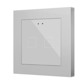 Flat 55 X1/X2/X4 v2 | Glass capacitive push button 55x55 (ZS55 frame not included) - ZVIF55X2V2S