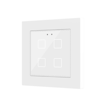 Flat 55 X1/X2/X4 v2 | Glass capacitive push button 55x55 (ZS55 frame not included) - ZVIF55X4V2GW