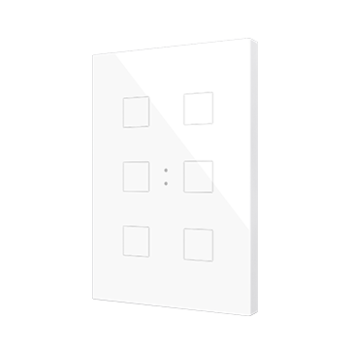 Flat XL X4/X6/X8/X10 | Glass capacitive push button - ZVIFXLX6W