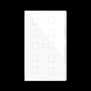 Flat XL X4/X6/X8/X10 | Glass capacitive push button - ZVIFXLX10W