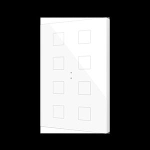 Flat XL X4/X6/X8/X10 | Glass capacitive push button - ZVIFXLX8W