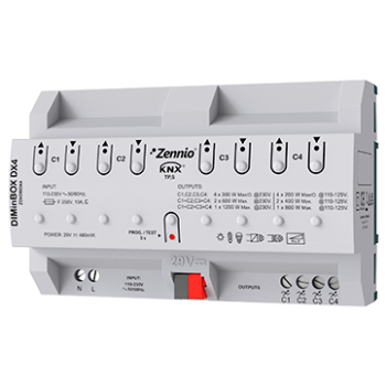 DIMinBOX DX4 | Universal dimmer actuator - 4 channels x 300W