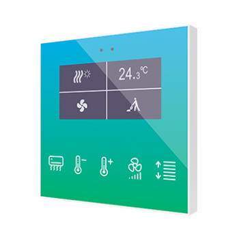 Flat Display v2 | Capacitive switch with display and humidity sensor
