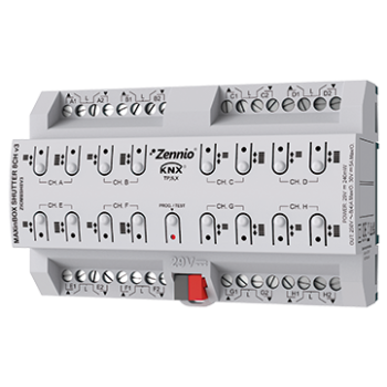 MAXinBOX SHUTTER 8CH v3 | Shutter actuator with KNX Secure 8 channels