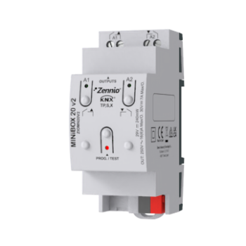 MINiBOX 20 v2 | KNX multifunction actuator with KNX Secure - 2 outputs 16A