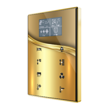 Capacitive touch panel with 8 buttons and display with thermostat - ZVI-TMDD-G