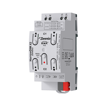 NarrowDIM X2 | Universal dimmer actuator - 2 channels x 210W - 2 DIN units