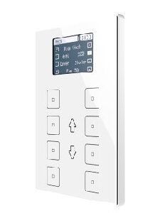 Capacitive touch panel with 8 buttons and display - ZVI-TMDV-P