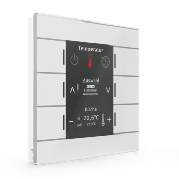 Glass Central Operation Unit Smart | Status color Display / Temperature controller and temperature sensor