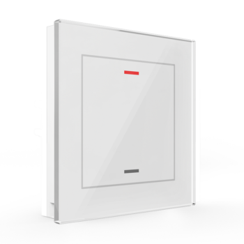 Glass Push-button II Lite | RGBW - neutral/blinds/switch - BE-GTL10W.01