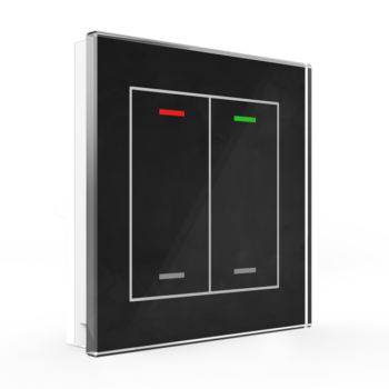 Glass Push-button II Lite | RGBW - neutral/blinds/switch - BE-GTL20S.01