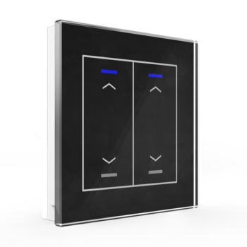 Glass Push-button II Lite | RGBW - neutral/blinds/switch - BE-GTL20S.A1