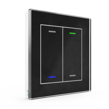 Glass Push-button II Lite | RGBW - neutral/blinds/switch - BE-GTL2TS.01