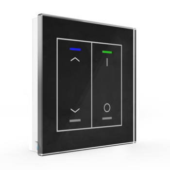Glass Push-button II Lite | RGBW - neutral/blinds/switch - BE-GTL2TS.C1