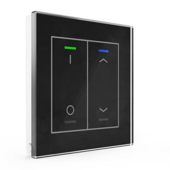 Glass Push-button II Lite | RGBW - neutral/blinds/switch - BE-GTL2TS.D1