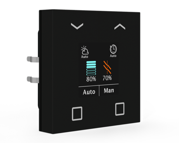 Shutter Push-button Smart 55 | Colour Display / Digital labeling / integrated timer / 4 Folds