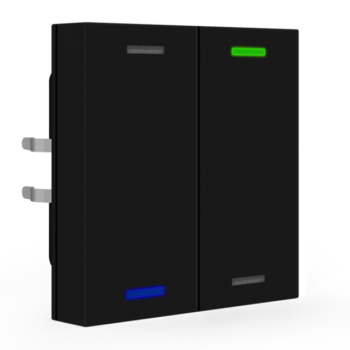 Push-button Lite 55 Black | RGBW - neutral/blinds/switch