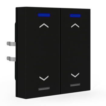 Push-button Lite 55 Black | RGBW - neutral/blinds/switch