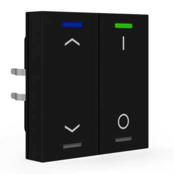 Push-button Lite 55 Black | RGBW - neutral/blinds/switch