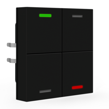 Push-button Lite 55 Black | RGBW - neutral/blinds/switch