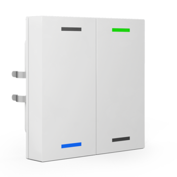 Push-button Lite 55 | RGBW - neutral/blinds/switch with Temperature Sensor