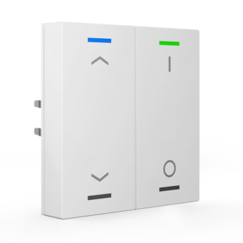 Push-button Lite 55 | RGBW - neutral/blinds/switch with Temperature Sensor