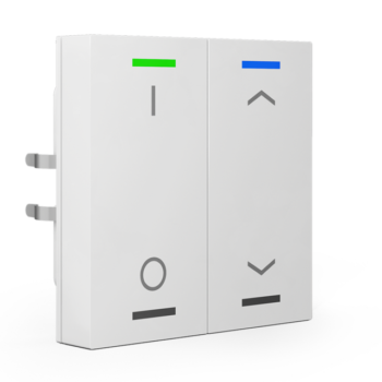 Push-button Lite 55 | RGBW - neutral/blinds/switch with Temperature Sensor