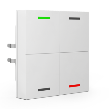 Push-button Lite 55 | RGBW - neutral/blinds/switch with Temperature Sensor