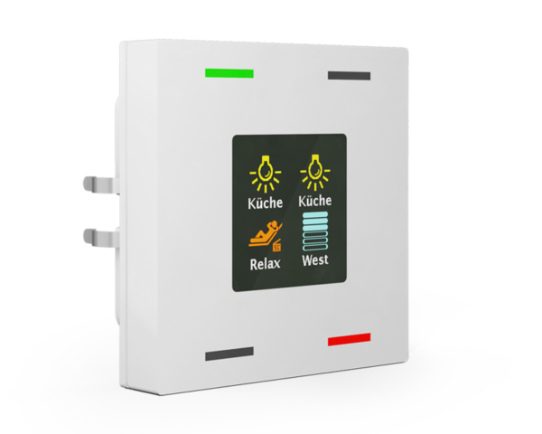 Push-button Smart 55 | Color display - RGBW status LEDs