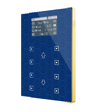 Capacitive touch panel with 8 buttons and display - ZVI-TMDV-G