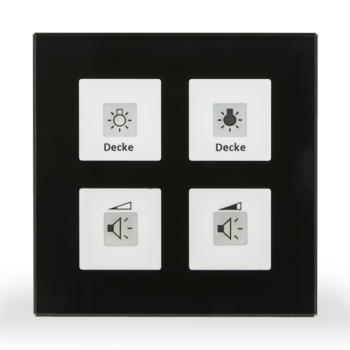 KNX RF+ Glass Push-button Plus | 10 A
