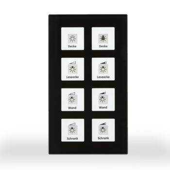 KNX RF+ Glass Push-button Plus | 10 A