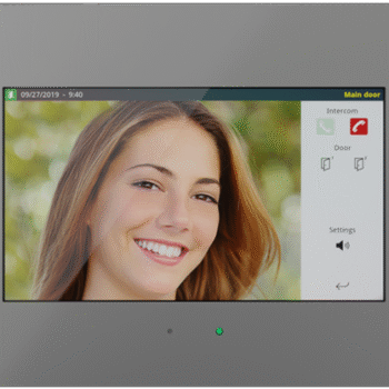 IDDERO HC3-KNX - 7” capacitive touch panel with IP connectivity and door phone function Classic Grey