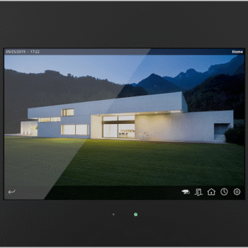 IDDERO HC3L-KNX - 10.1” capacitive touch panel with IPS display, IP connectivity and door phone function Classic Black
