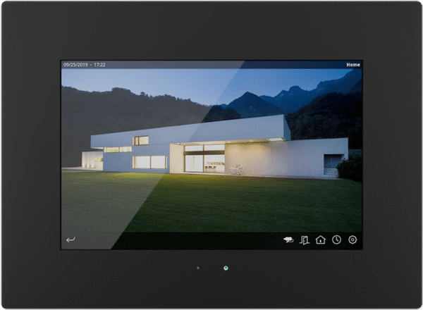 IDDERO HC3L-KNX - 10.1” capacitive touch panel with IPS display, IP connectivity and door phone function Classic Black