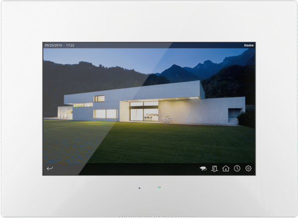 IDDERO HC3L-KNX - 10.1” capacitive touch panel with IPS display, IP connectivity and door phone function Classic White