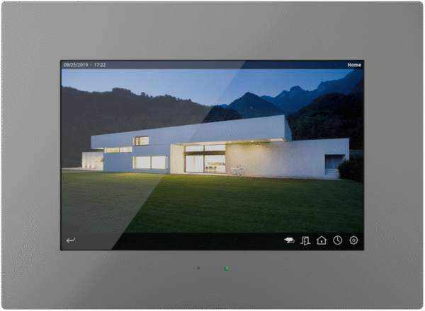 IDDERO HC3L-KNX - 10.1” capacitive touch panel with IPS display, IP connectivity and door phone function Classic Grey
