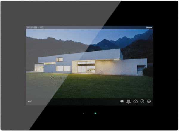 IDDERO HC3L-KNX - 10.1” capacitive touch panel with IPS display, IP connectivity and door phone function Glass Black