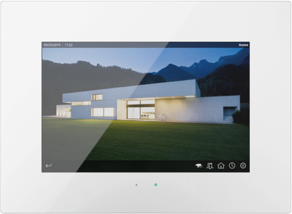 IDDERO HC3L-KNX - 10.1” capacitive touch panel with IPS display, IP connectivity and door phone function Glass White