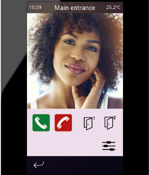 IDDERO VERSO INDOOR - KNX capacitive touch panel with IPS display Glass Black